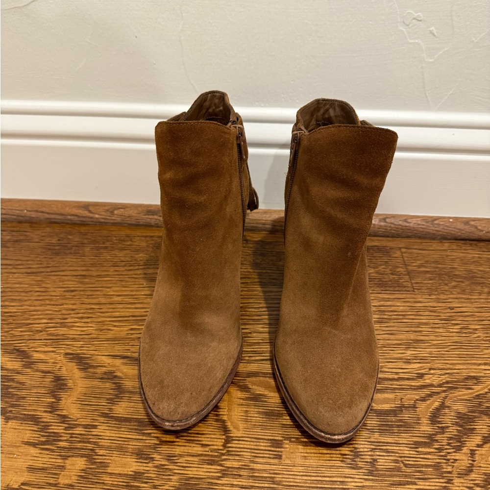 Vince Camuto Brown Suede Ankle Booties